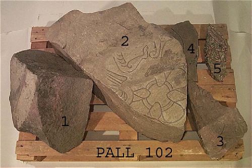 Runes written on runsten, sandsten. Date: V ca 1100